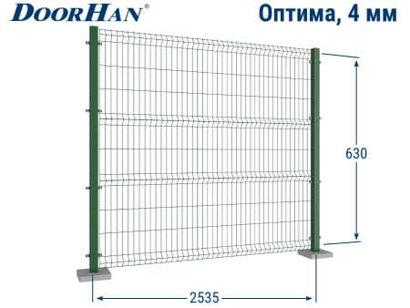 Купить 3D заборную секцию ДорХан 2535×630 мм в Бузулуке от 1034 руб.